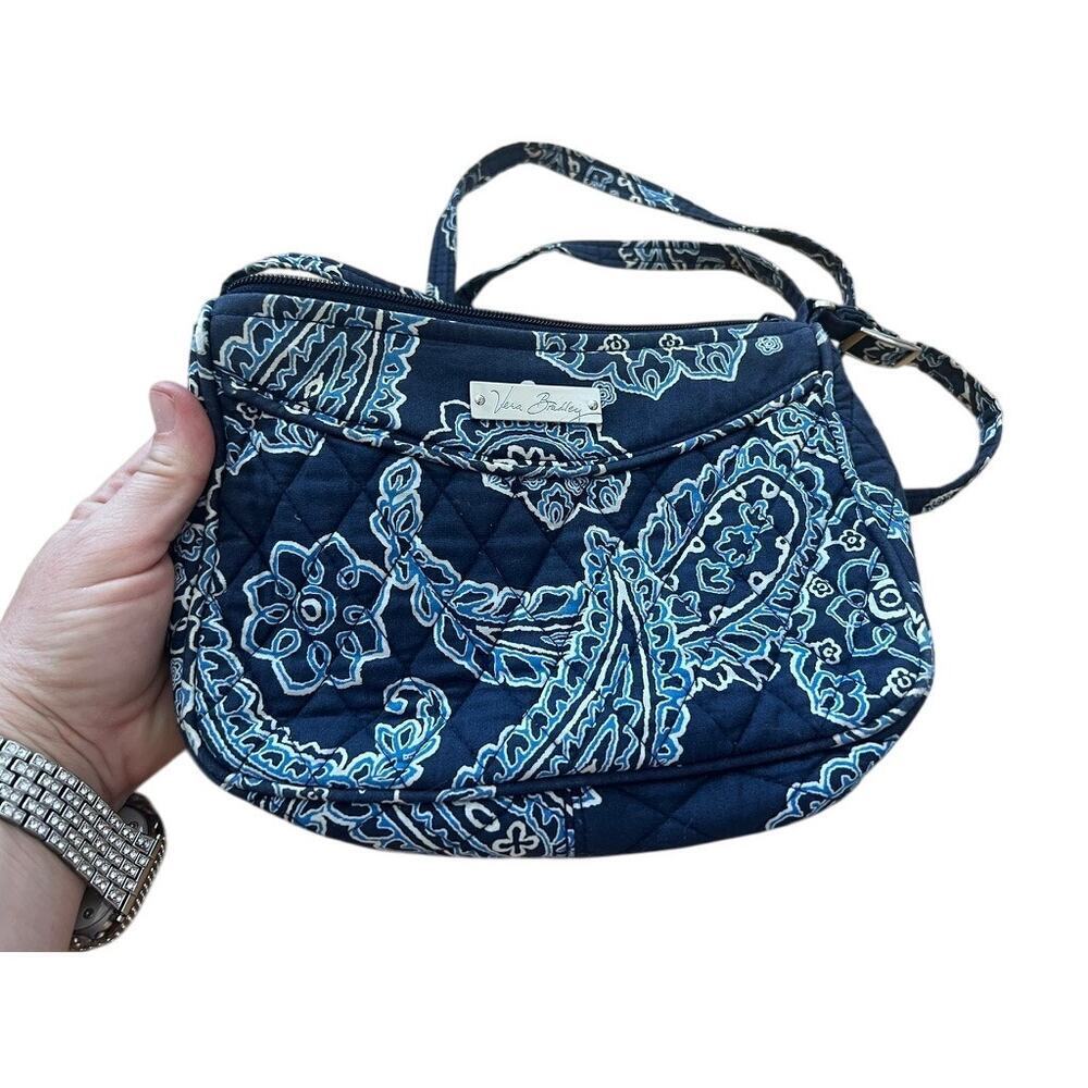 NWOT Vera Bradley Blue Paisley crossbody purse